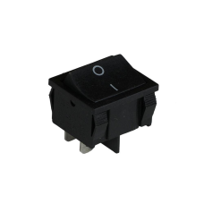 Клавішний перемикач ENERGIO KCD1-6-201 Bk/Bk ON-OFF 1 клавіша