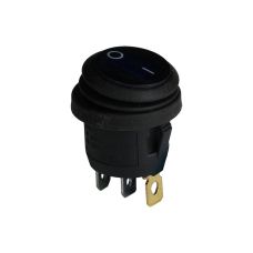 Клавішний перемикач ENERGIO KCD1-5-101WN Bl/Bk ON-OFF 1 клавіша