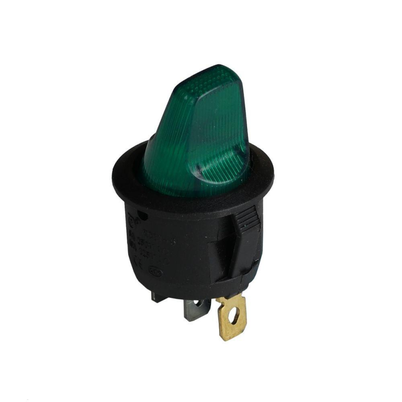 Клавішний перемикач ENERGIO KCD1-5-101NH Gn/Bk ON-OFF 1 клавіша з підсвіткою Клавішний перемикач ENERGIO KCD1-5-101NH Gn/Bk ON-OFF 1 клавіша з підсвіткою