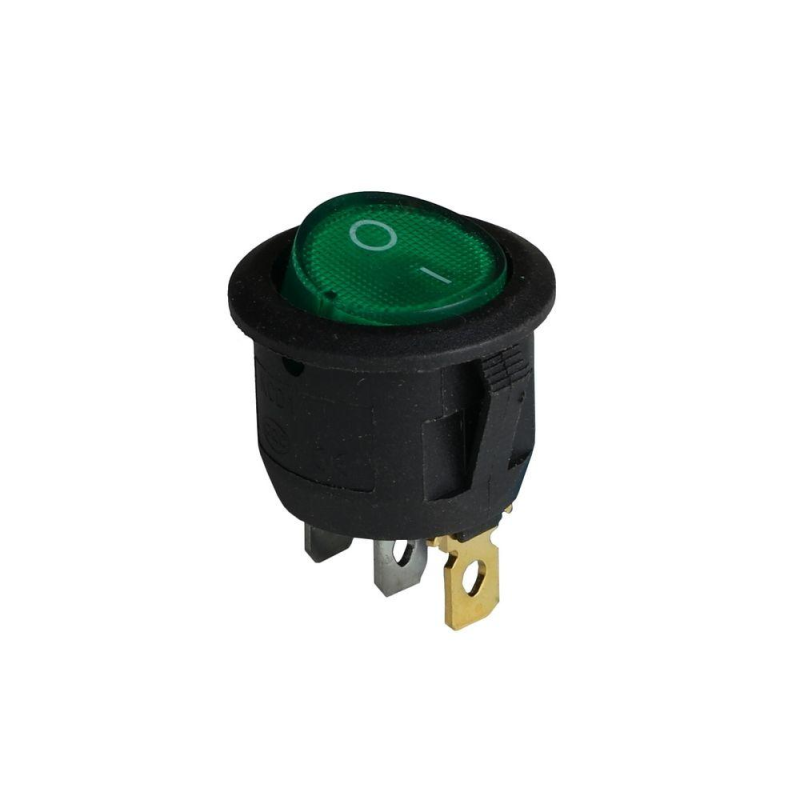 Клавішний перемикач ENERGIO KCD1-5-101N Gn/Bk ON-OFF 1 клавіша з підсвіткою Клавішний перемикач ENERGIO KCD1-5-101N Gn/Bk ON-OFF 1 клавіша з підсвіткою