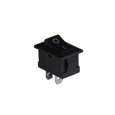 Клавішний перемикач ENERGIO KCD1-101 Bk/Bk ON-OFF 1 клавіша