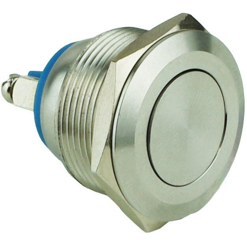 Кнопка металева ENERGIO TY22B-P10F плоска під болт без фіксації NO Кнопка металева ENERGIO TY22B-P10F плоска під болт без фіксації NO