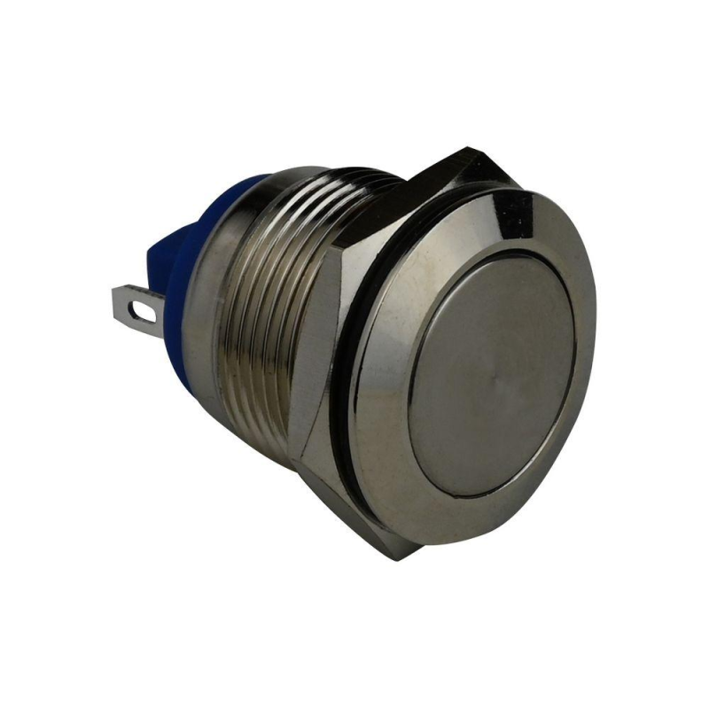 Кнопка металева ENERGIO TY19-211P плоска без фіксації NO Кнопка металева ENERGIO TY19-211P плоска без фіксації NO