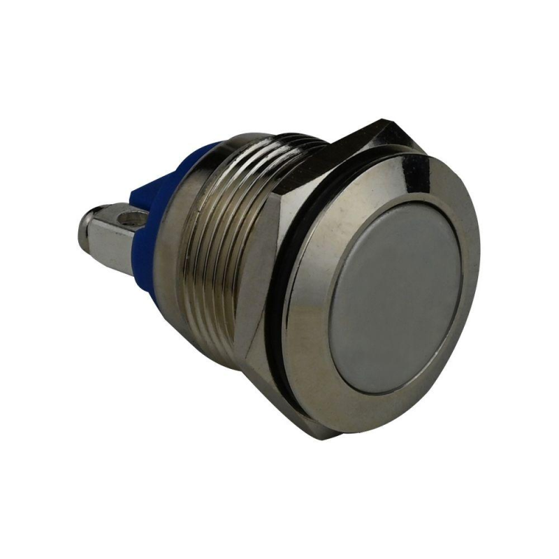 Кнопка металева ENERGIO TY19-211A плоска болт без фіксації NO Кнопка металева ENERGIO TY19-211A плоска болт без фіксації NO