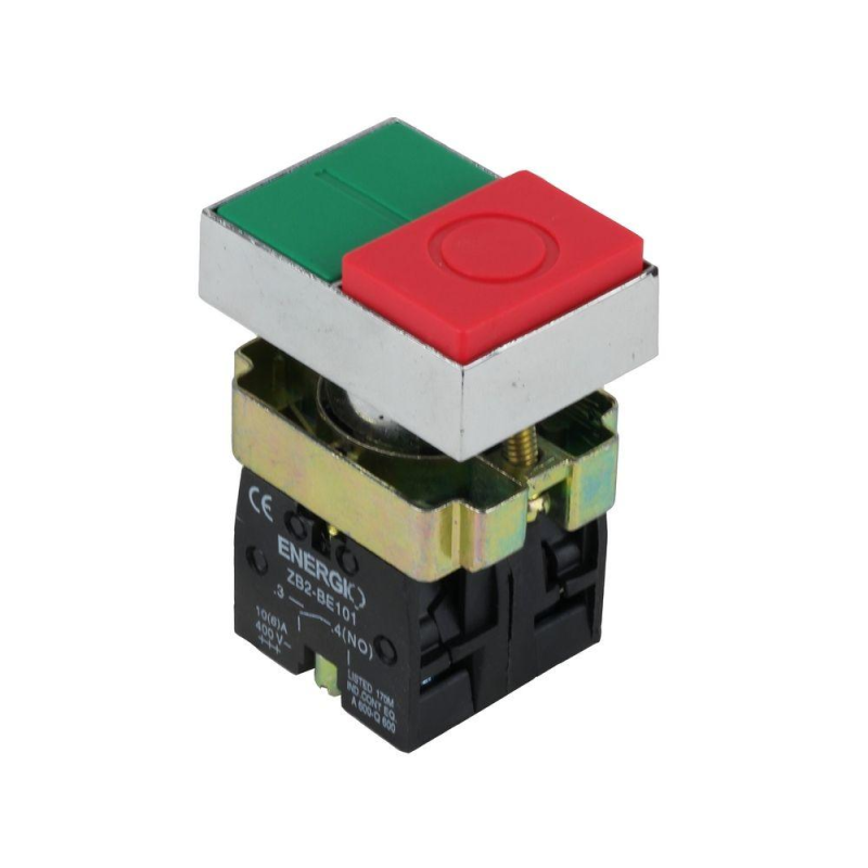 Кнопка ENERGIO XB2-BL8425 ПУСК/СТОП зелена+червона виступаюча NO+NC Кнопка ENERGIO XB2-BL8425 ПУСК/СТОП зелена+червона виступаюча NO+NC
