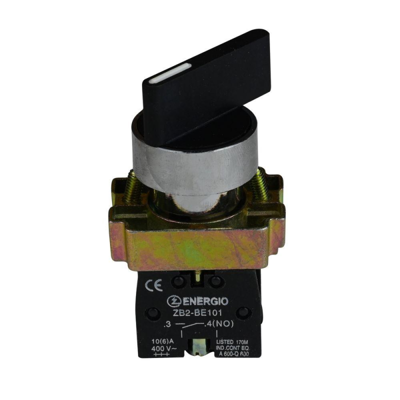 Перемикач секторний ENERGIO XB2-BJ21 1-0 довга ручка NO Перемикач секторний ENERGIO XB2-BJ21 1-0 довга ручка NO