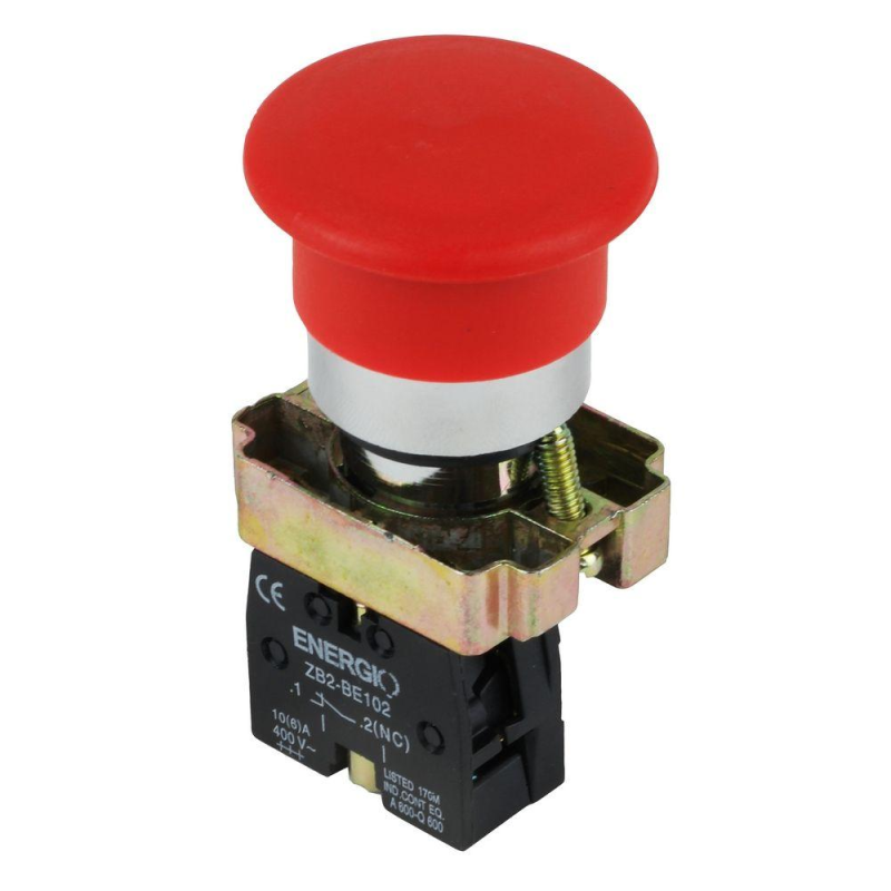 Кнопка ENERGIO XB2-BC42 грибок червона NC Кнопка ENERGIO XB2-BC42 грибок червона NC