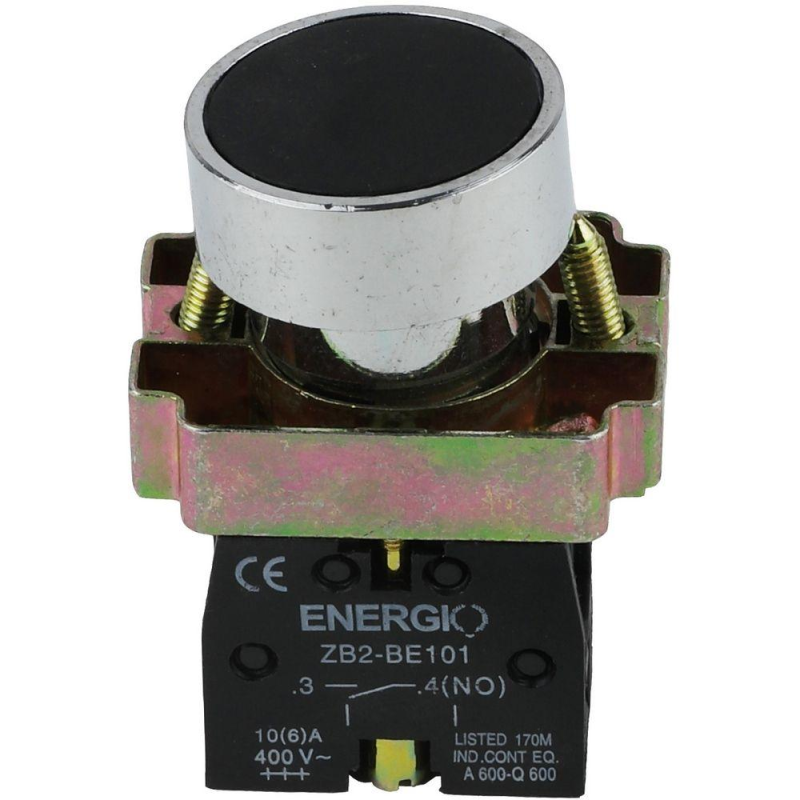 Кнопка ENERGIO XB2-BA21 ПУСК чорна NO Кнопка ENERGIO XB2-BA21 ПУСК чорна NO