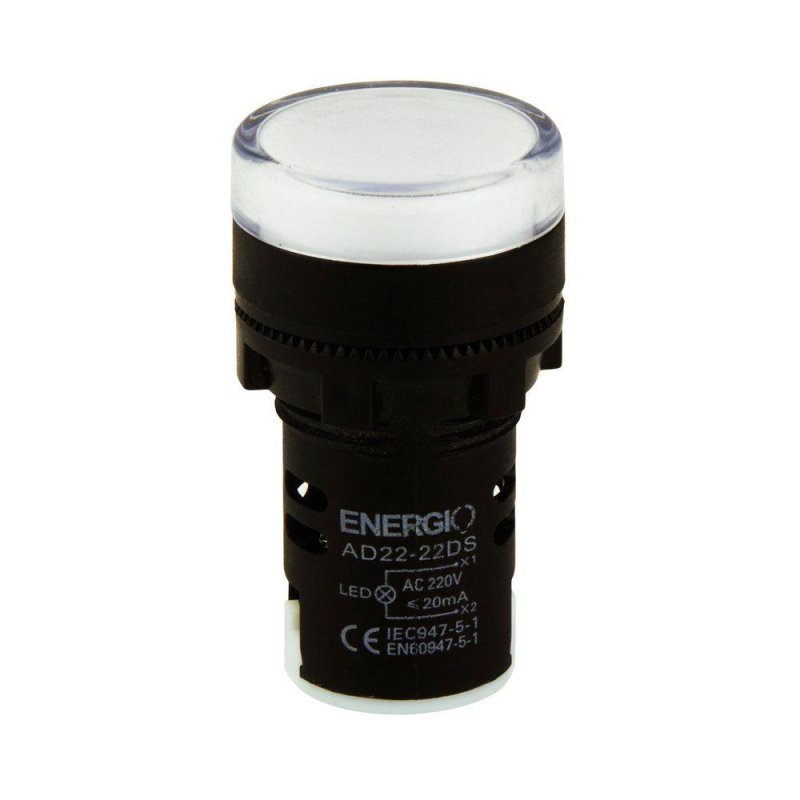 Індикатор ENERGIO AD22-22DS 220В AC білий