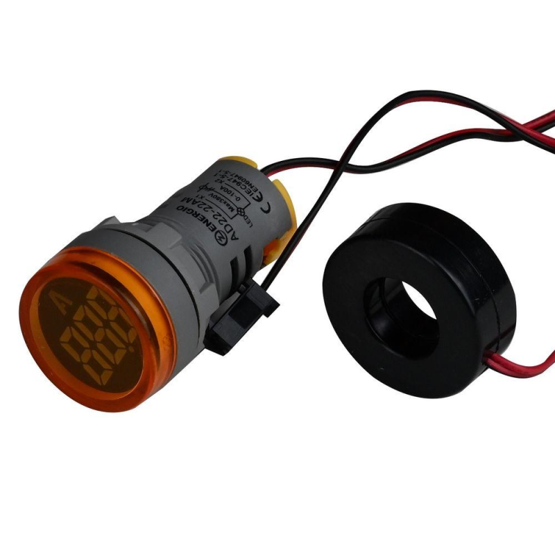 Індикатор з амперметром ENERGIO AD22-22AM жовтий Індикатор з амперметром ENERGIO AD22-22AM жовтий