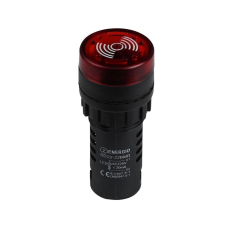 Зуммер з індикатором ENERGIO AD22-22BMR 220В AC червоний