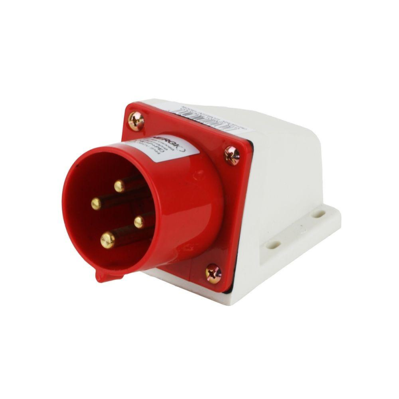 Вилка силова стаціонарна ENERGIO 524(3P+PE) 32A 380В IP44