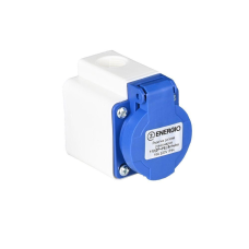 Розетка силова стаціонарна ENERGIO 112(2P+PE) Schuko 16A 220В IP44