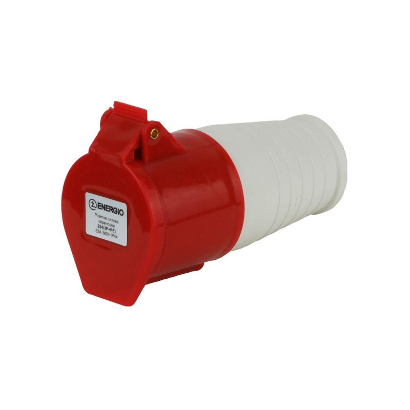 Розетка силова переносна ENERGIO 224(3P+PE) 32A 380В IP44 Розетка силова переносна ENERGIO 224(3P+PE) 32A 380В IP44