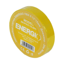 Ізоляційна стрічка ENERGIO ПВХ 0.12*15мм 20м жовта