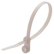 Кабельна стяжка з кільцем ENERGIO 7.6x380 біла (100шт)