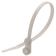 Кабельна стяжка з кільцем ENERGIO 3.6x100 біла (100шт)