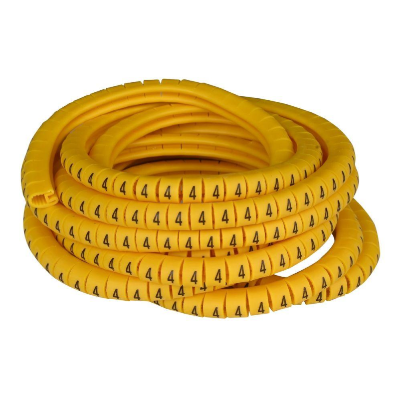 Маркер кабельний ENERGIO EC-3 цифра 4 5.2-10мм2 (350шт) Маркер кабельний ENERGIO EC-3 цифра 4 5.2-10мм2 (350шт)