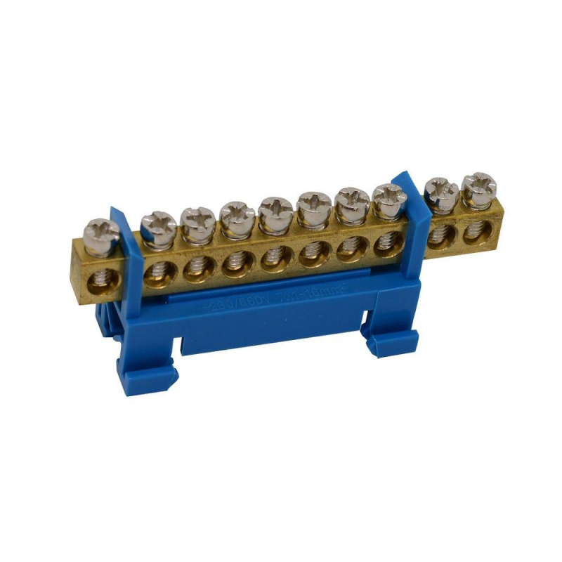 Шина нульова ENERGIO на DIN-рейку 10 отв.