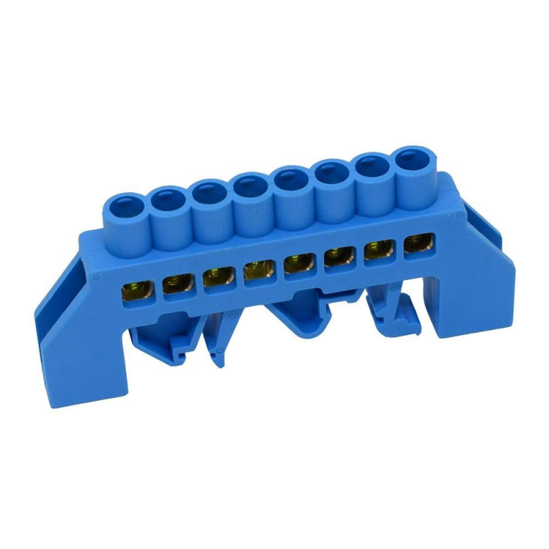 Шина нульова ізольована ENERGIO на DIN-рейку (універсальна) 8 отв. Шина нульова ізольована ENERGIO на DIN-рейку (універсальна) 8 отв.