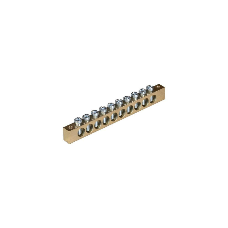 Шина нульова ENERGIO брусок 8x12мм 10 отв.