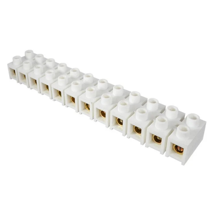 Клемна колодка зажимна ENERGIO 12.16 30A H-подібна PP біла