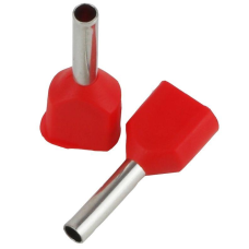 Наконечник ізольований втулковий ENERGIO TE 2х0.75мм2 8мм червоний (100шт)