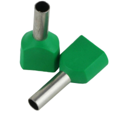Наконечник ізольований втулковий ENERGIO TE 2х2.5мм2 10мм зелений (100шт)