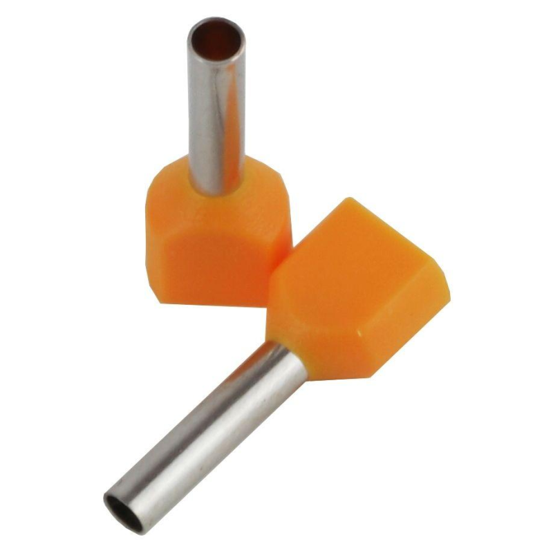 Наконечник ізольований втулковий ENERGIO TE 2х1мм2 10мм помаранчевий (100шт) Наконечник ізольований втулковий ENERGIO TE 2х1мм2 10мм помаранчевий (100шт)
