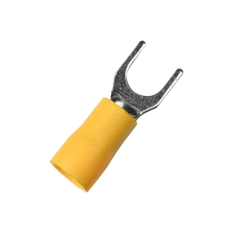 Наконечник ізольований вилочний ENERGIO SV5.5-4 жовтий (100шт) Наконечник ізольований вилочний ENERGIO SV5.5-4 жовтий (100шт)