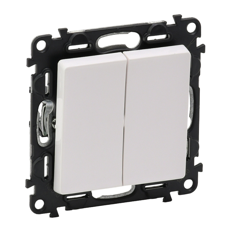 Вимикач 2-клавішний, білий, 752405 Legrand Valena Life Вимикач 2-клавішний, білий, 752405 Legrand Valena Life