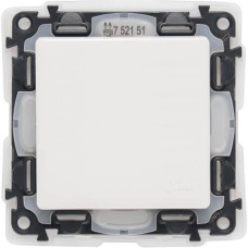 Вимикач 1-клавішний вологозахищений, IP44, білий, 752151 Legrand Valena Life