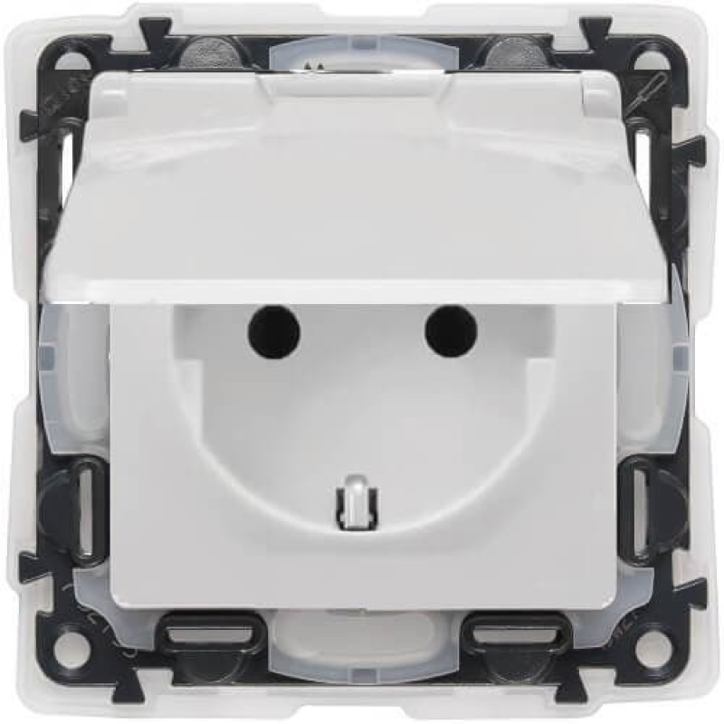 Розетка із заземленням вологозахищена IP44, білий, 753119 Legrand Valena Life