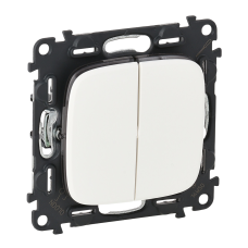 Вимикач 2-клавішний, білий, Valena ALLURE 752705 Legrand