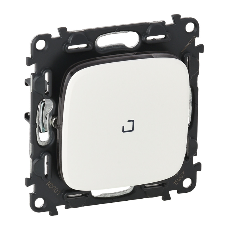 Вимикач прохідний з підсвічуванням, білий, Valena ALLURE 752726 Legrand Вимикач прохідний з підсвічуванням, білий, Valena ALLURE 752726 Legrand