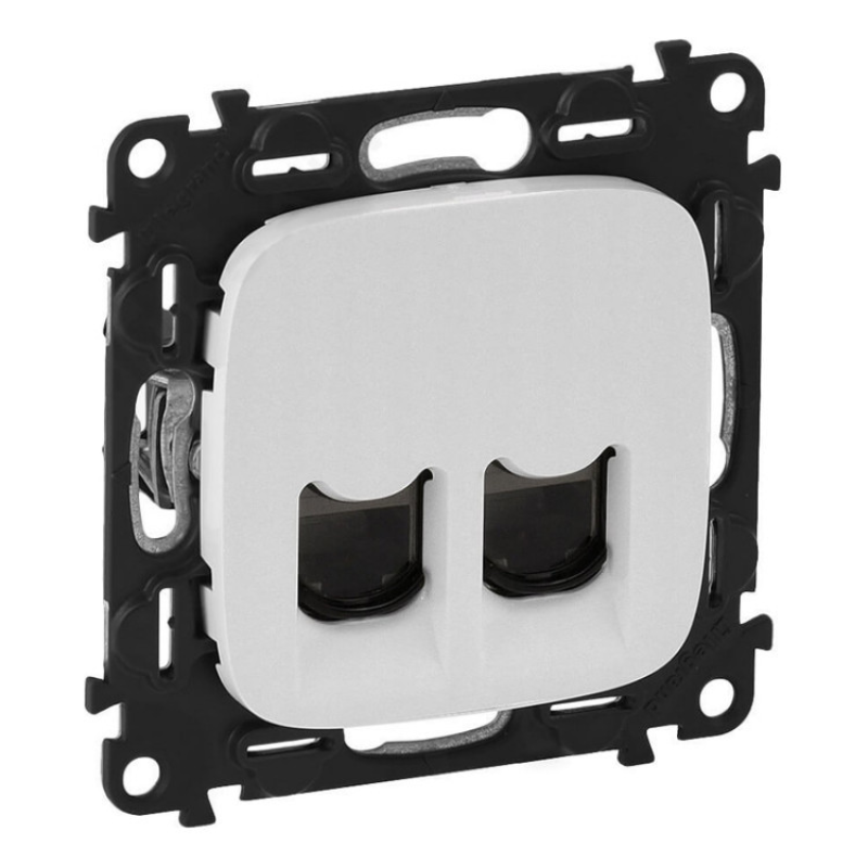 Розетка комп“ютерна RJ45 подвійна, білий, Valena ALLURE 753743 Legrand Розетка комп“ютерна RJ45 подвійна, білий, Valena ALLURE 753743 Legrand