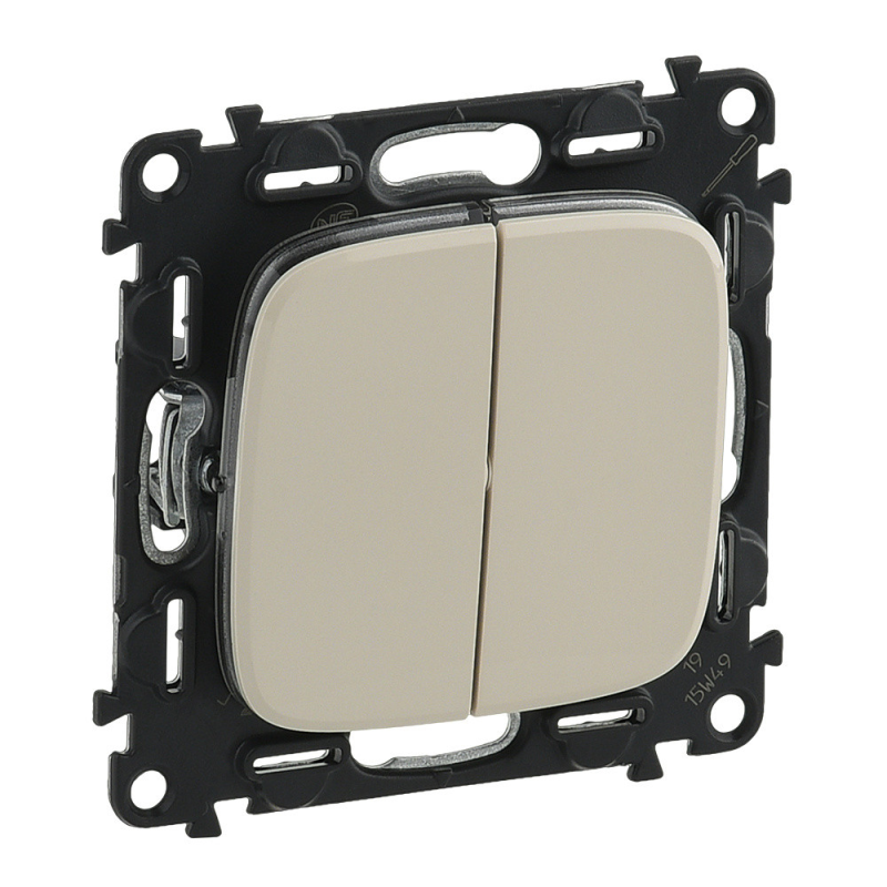 Вимикач прохідний 2-клавішний, слонова кістка, Valena ALLURE 752808 Legrand Вимикач прохідний 2-клавішний, слонова кістка, Valena ALLURE 752808 Legrand