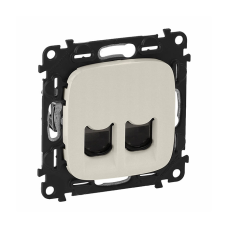 Розетка комп“ютерна RJ45 подвійна, слонова кістка, Valena ALLURE 753843 Legrand