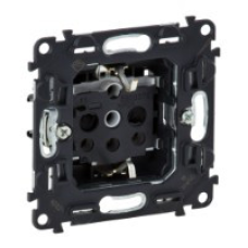 Розетка із заземленням зі шторками, гвинтові затискачі, Valena 753029 Legrand