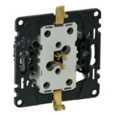 Розетка подвійна із заземленням, безгвинтові затискачі, Valena 753027 Legrand