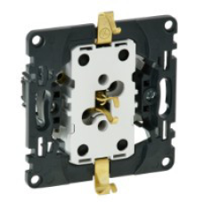 Розетка подвійна із заземленням зі шторками, безгвинтові затискачі, Valena 753031 Legrand