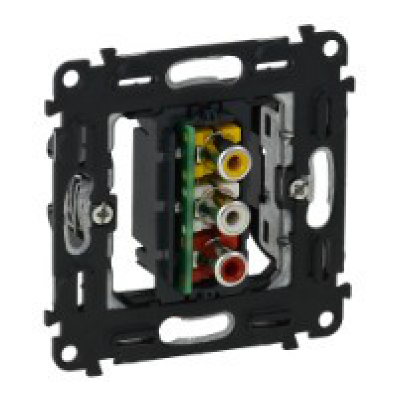 Розетка RCA потрійна, Valena 753075 Legrand