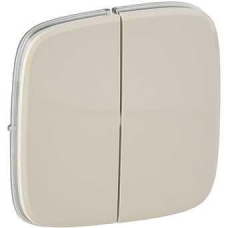 Клавіша вимикача двоклавішного, слонова кістка, Valena 755026 Legrand