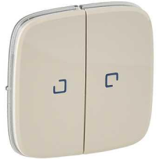 Клавіша вимикача двоклавішного з підсвічуванням, слонова кістка, Valena 755226 Legrand