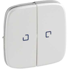 Клавіша вимикача двоклавішного з підсвіткою, перли, Valena 755229 Legrand