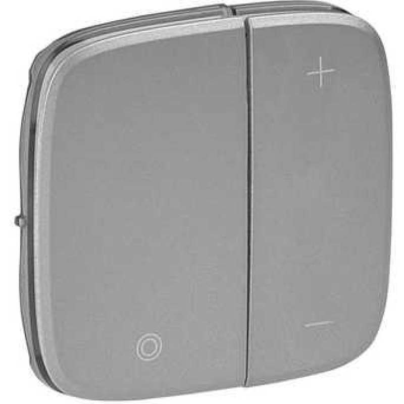 Накладка світлорегулятора натискного, алюмінію, Valena 752087 Legrand