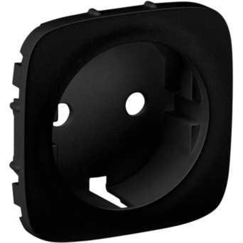 Лицьова панель розетки із заземленням, антрацит, Valena 755208 Legrand