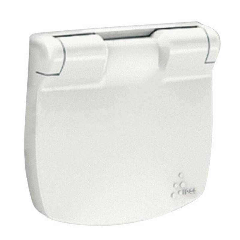 Накладка розетки із заземленням та кришкою, білий, Valena 754845 Legrand