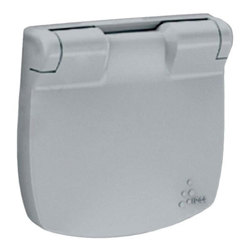 Накладка розетки із заземленням та кришкою, алюміній, Valena 754847 Legrand Накладка розетки із заземленням та кришкою, алюміній, Valena 754847 Legrand