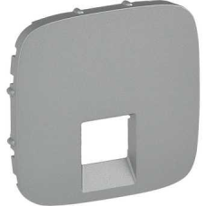Лицьова панель розетки RJ11/RJ45, алюміній, Valena 755417 Legrand
